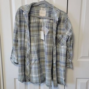 Green Blue Plaid Flannel